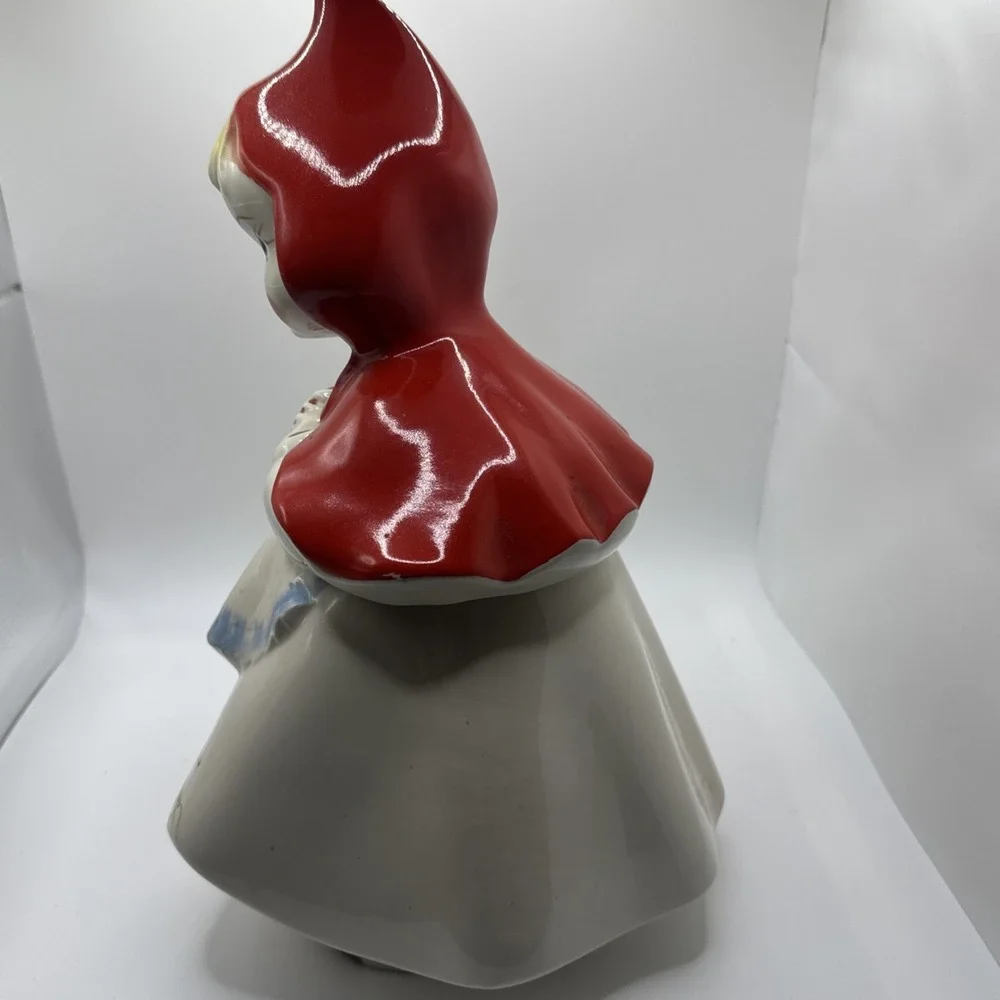Vintage Hull Little Red Riding Hood Cookie Jar 1940's Pat.‎ Des. No. 135889 USA